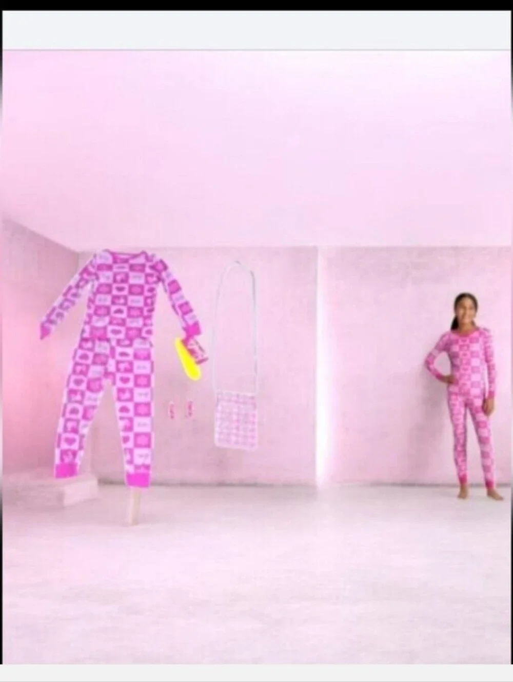 Barbie Pink Logo Pajama Set with Matching Purse & Earrings